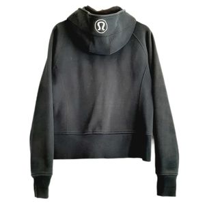 LULULEMON Scuba Hoodie Black Sweatshirt Unisex Sz 10